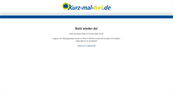 Desktop Screenshot of kurz-mal-frei.de