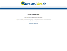 Tablet Screenshot of kurz-mal-frei.de